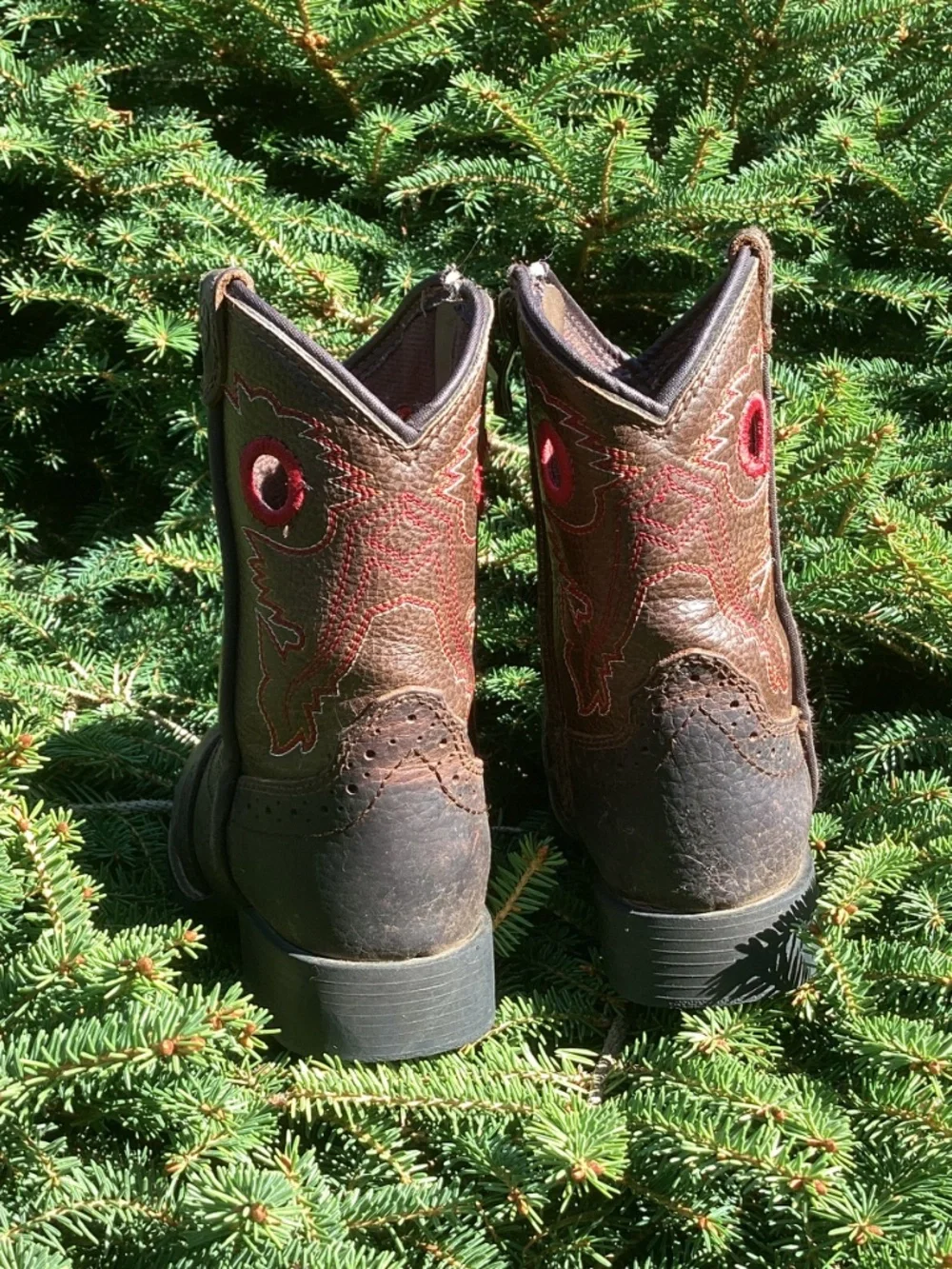 Ariat Lil Stompers American Heritage Rough Stock Toddler Leather Cowboy Boots🤠